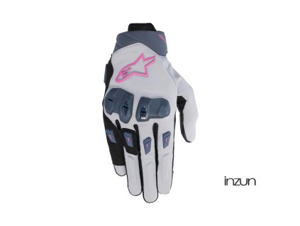 rukavice STELLA SP X 3, ALPINESTARS, dámské (šedá/tmavě šedá/černá/růžová) 2026 (Velikost L)