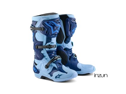 boty TECH 10 limitovaná edice STEELERS, ALPINESTARS (modrá/světle modrá) 2025 (Velikost 43)