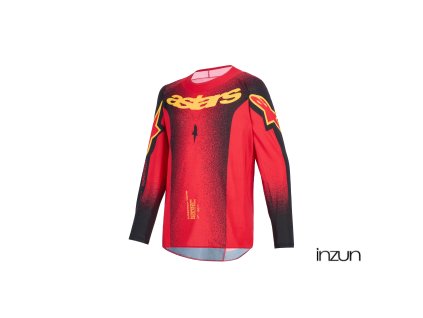 dres SUPERTECH SCENZ YOUTH, ALPINESTARS, dětské (červená/černá/žlutá) 2026 (Velikost M)