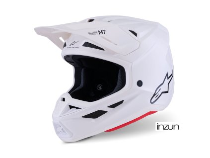 přilba SUPERTECH S-M7 SOLID, ALPINESTARS (bílá) 2026 (Velikost S)