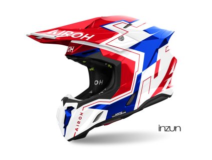 přilba TWIST 3 Dizzy, AIROH (lesklá modrá/červená) 2025 (Velikost XS)