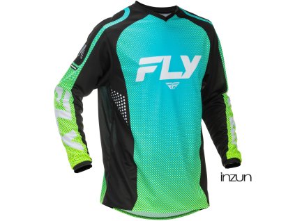 dres F-16, FLY RACING - USA 2026 (modrá/černá/bílá) (Velikost L)