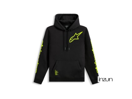 mikina TRIPLE HOODIE, ALPINESTARS (černá) (Velikost XL)