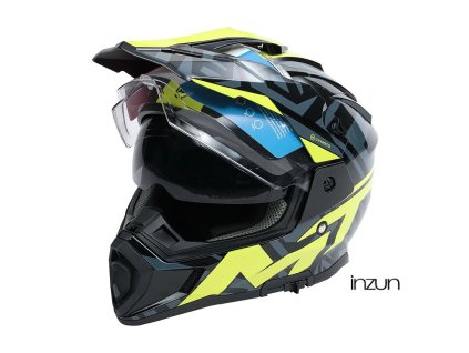 Enduro helma CFMOTO MT (černá/šedá/žlutá), L (Velikost L)