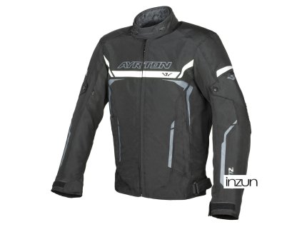 bunda Bullet II, AYRTON (černá/bílá/šedá) 2026 (Velikost S)