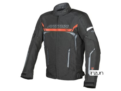 bunda Bullet II, AYRTON (černá/červená/šedá) 2026 (Velikost S)