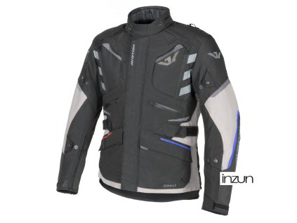 bunda Trail, AYRTON (světle šedá/černá/red/modrá/šedá) 2026 (Velikost 4XL)