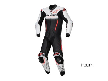 jednodílná kombinéza GP-R7, TECH-AIR ready/kompatibilní, ALPINESTARS (bílá/černá/červená fluo) 2026 (Velikost 58)
