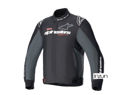 bunda MONZA SPORT, ALPINESTARS (černá/tmavě šedá/červená/bílá) 2026 (Velikost 2XL)