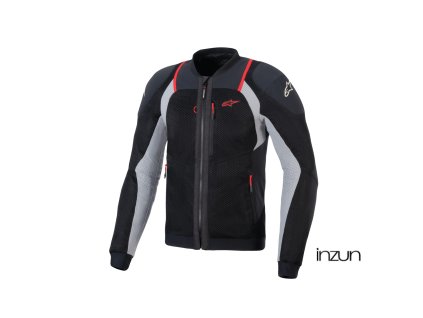 bunda TROOP-AIR PRO, ALPINESTARS (černá/světle šedá/červená) 2026 (Velikost L)