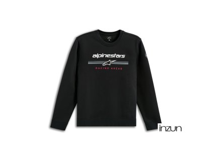 mikina BETTERN CREW, ALPINESTARS (černá) (Velikost S)