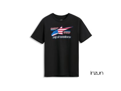 triko NATIONALS CSF, ALPINESTARS (černá/červená/modrá/bílá) (Velikost S)