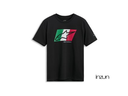 triko GLOBAL CSF, ALPINESTARS (černá/zelená/bílá/červená) (Velikost M)