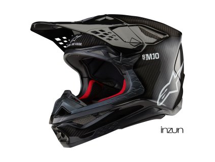 přilba SUPERTECH S-M10 SOLID FIM2 verze, ALPINESTARS (lesklý karbon) 2026 (Velikost L (obvod 59 - 60 cm))