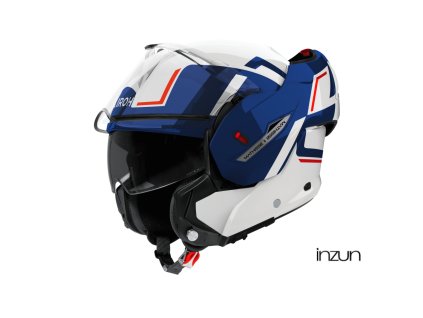 přilba MATHISSE 2 Genius, AIROH (modro-červená lesklá) 2026 (Velikost XS)