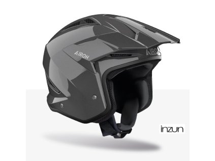 přilba TRR 2 Color, AIROH (tmavě šedá lesklá) 2026 (Velikost S)