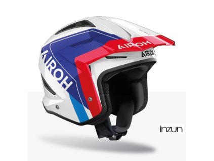 přilba TRR 2 Hunt, AIROH (modrá/červená lesklá) 2026 (Velikost XL)