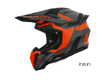 přilba TWIST 3 Dynasty, AIROH (oranžová fluo matná) 2026 (Velikost XS)