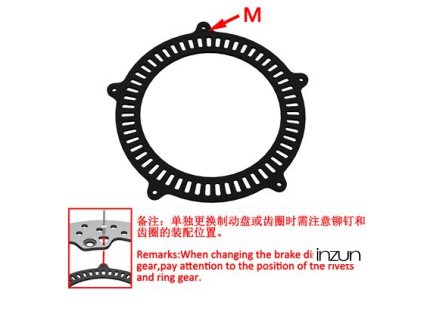 zontes krouzek abs 125 metro 55 zubu