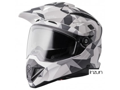 Enduro helma GMS ADVENTUS CAMO ZG15002 matná bílo-šedo-maskáčová 2XL (Velikost 2XL)