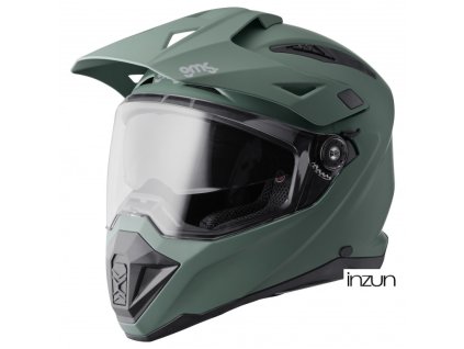 Enduro helma GMS ADVENTUS ZG15001 matt green 2XL (Velikost 2XL)