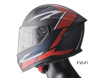 Integrální helma GMS VELOX ZG12601 matná černá-červená-bílá 2XL (Velikost 2XL)