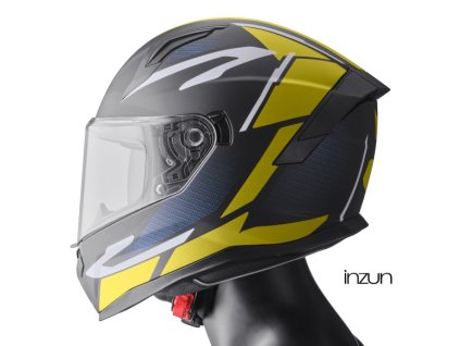 Integrální helma GMS VELOX ZG12601 matná černá-žlutá-šedá 2XL (Velikost 2XL)