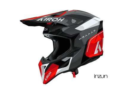 přilba WRAAAP Conquer, AIROH (červená lesklá) 2026 (Velikost S)