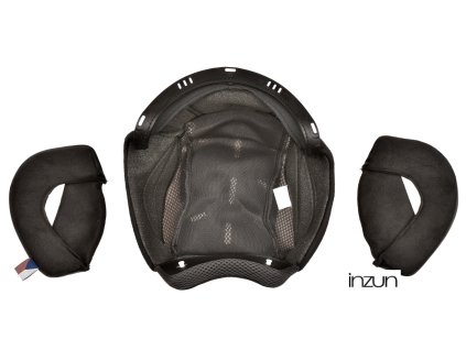 lícnice a klobouk pro přilby Oxygen 2.0, CASSIDA (černá/šedá) (Velikost 2XL)