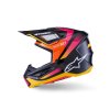 přilba SUPERTECH S-M7 RISE, ALPINESTARS (černá/žlutá/růžová fluo) 2026 (Velikost S)