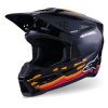 přilba S-M3 FORCE, ALPINESTARS (černá/žlutá/červená/bílá) 2026 (Velikost S)