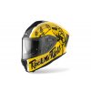 přilba SPARK "ROCK'N'ROLL", AIROH (černá/žlutá) 2021 (Velikost 2XL)