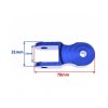Adaptér prodloužení tlumiče (Barva Modrá, Velikost 8)