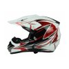 Přilba junior cross XTR 125 - bílá (Velikost M)