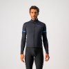Castelli – pánský dres Fondo 2, light black/blue reflex|outlet (Varianta XL)