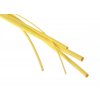 Bužírky - hadičky smršťovací, různé rozměry, délka 1 m, polyetylen - žlutá