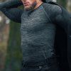 termotriko s dlouhým rukávem ADVANCED BASE LAYER, OXFORD ADVANCED (šedé/černé) (Velikost L)
