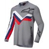 dres RACER BRAAP, ALPINESTARS (šedá)