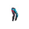 kalhoty cyklistické MTB, FLY RACING (černá/modrozelená/červená)
