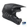 přilba FORMULA CC PRIMARY, FLY RACING (černá matná/šedá) (Velikost XL)