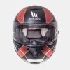MBW MT THUNDER 3SV TRACE Matt Black/Red velikost XS (Velikost: XXL)