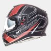 MBW MT THUNDER 3SV TRACE Matt Black/Red velikost XS (Velikost: XXL)