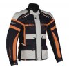 Bunda na motocykl MBW CHALLENGER JACKET černo-šedo-oranžová pánská