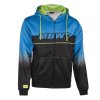 MBW HOODIE SPIRIT mikina černo-modro-zelená VELIKOST M