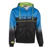 MBW HOODIE SPIRIT mikina černo-modro-zelená VELIKOST S (Velikost: M)
