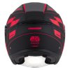 přilba Jet Tech RoxoR, CASSIDA (černá matná/červená fluo/šedá) (Velikost M (57 až 58 cm))
