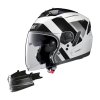 Moto helma Grex G4.2 PRO Swing N-Com Metal White 39 (Velikost S)