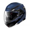 Moto helma Nolan N100-5 Plus Milestone N-Com Flat Cayman Blue 56
