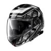 Moto helma Nolan N100-5 Plus Starboard N-com Glossy Black 44 (Velikost M)