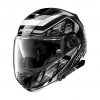 Moto helma Nolan N100-5 Plus Starboard N-com Glossy Black 44